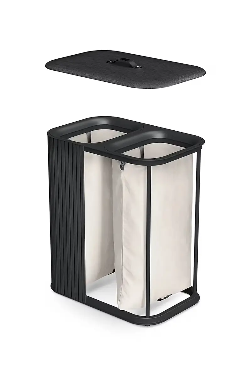 cesto della biancheria Tota Trio Luxe 90 L colore nero miniatura 3