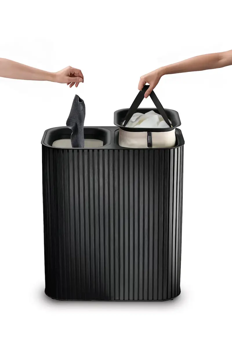 cesto della biancheria Tota Trio Luxe 90 L colore nero miniatura 4