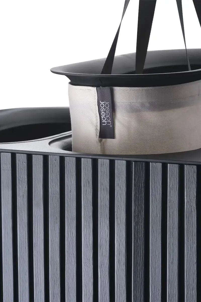 cesto della biancheria Tota Trio Luxe 90 L colore nero miniatura 3