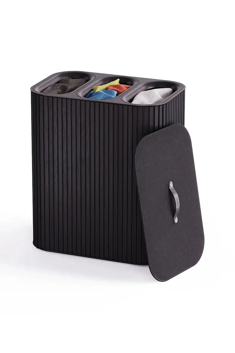 cesto della biancheria Tota Trio Luxe 90 L colore nero