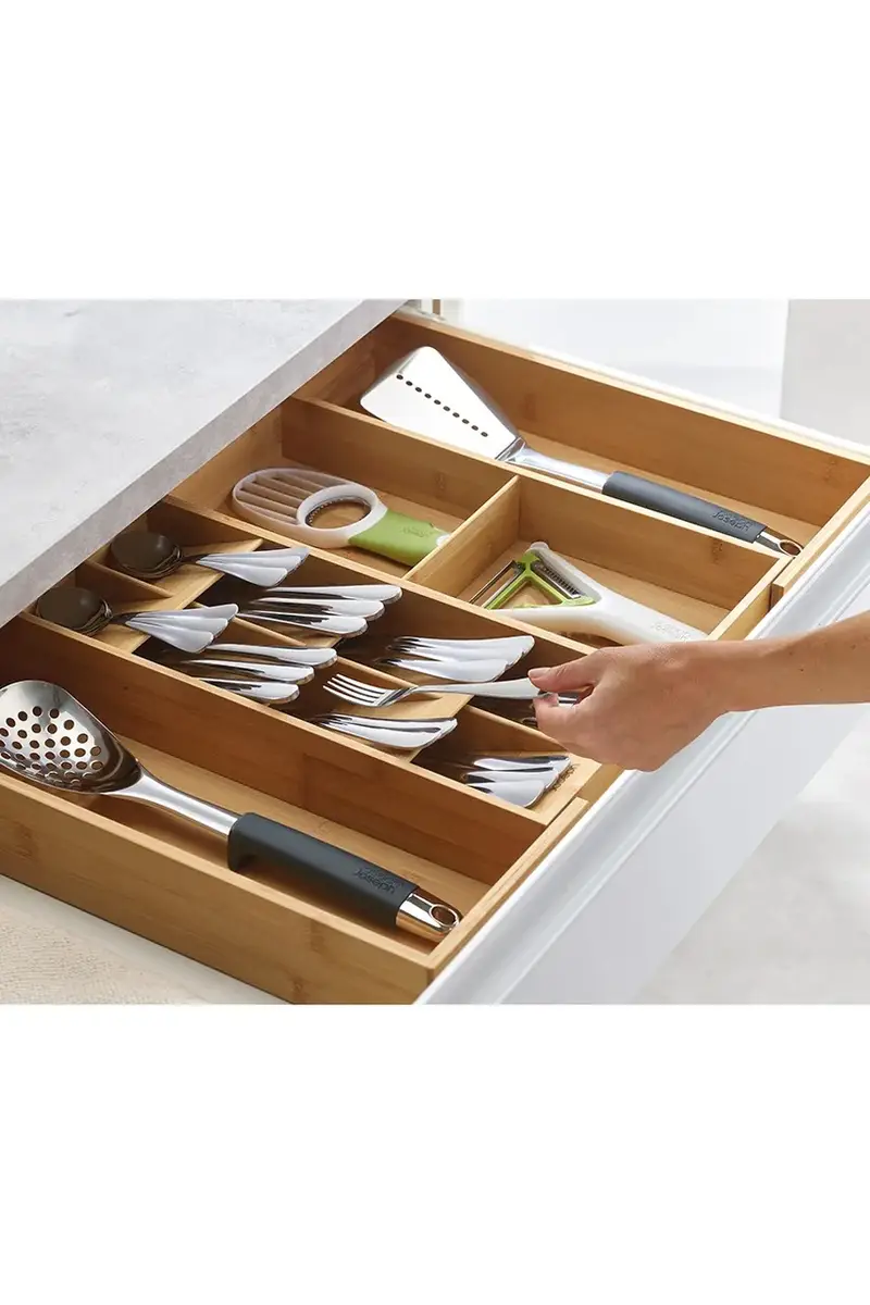 organizzatore per coltelleria Drawerstore colore beige miniatura 4
