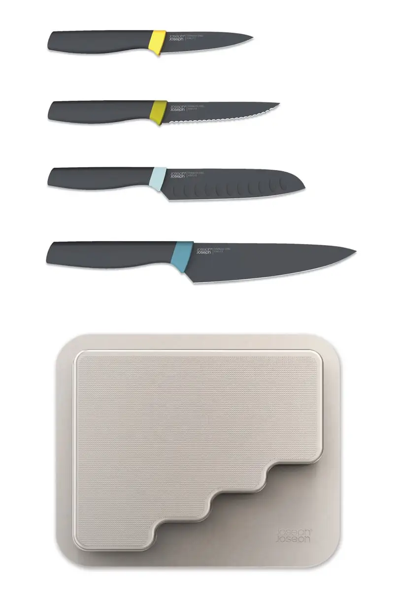 set coltellli con organizer Grigio