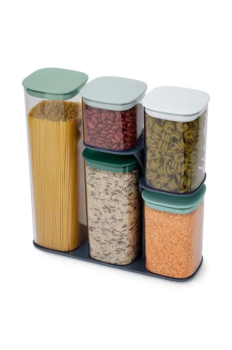 set contenitori portaoggetti con coperchio Podium™ pacco da 5 Multicolore miniatura 2