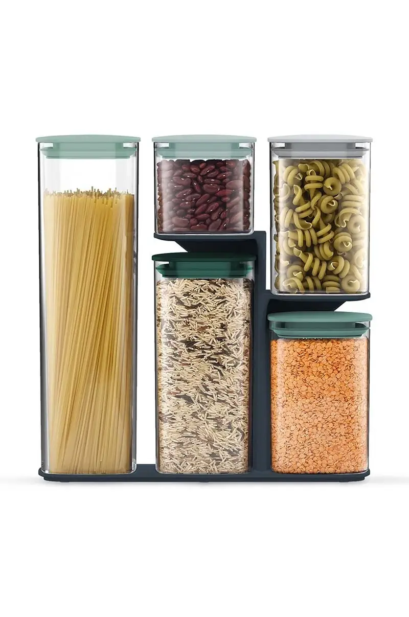 set contenitori portaoggetti con coperchio Podium™ pacco da 5 Multicolore miniatura 3