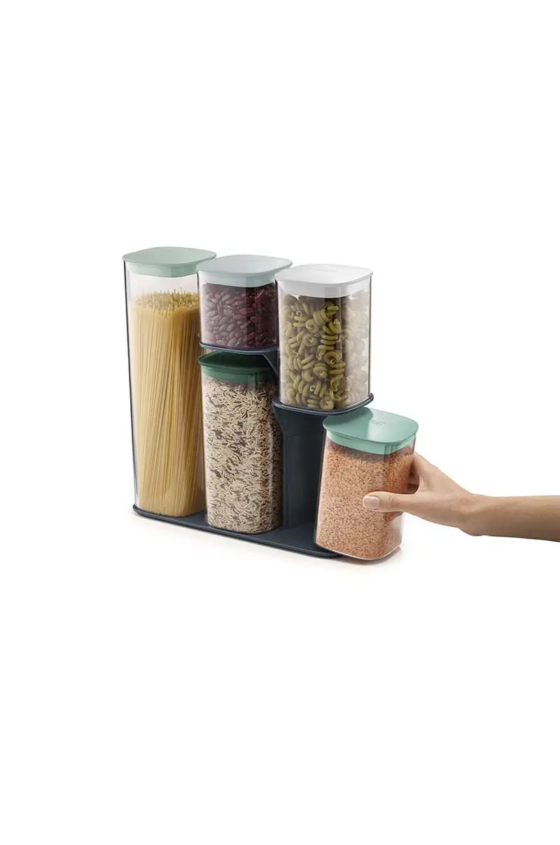 set contenitori portaoggetti con coperchio Podium™ pacco da 5 Multicolore miniatura 4