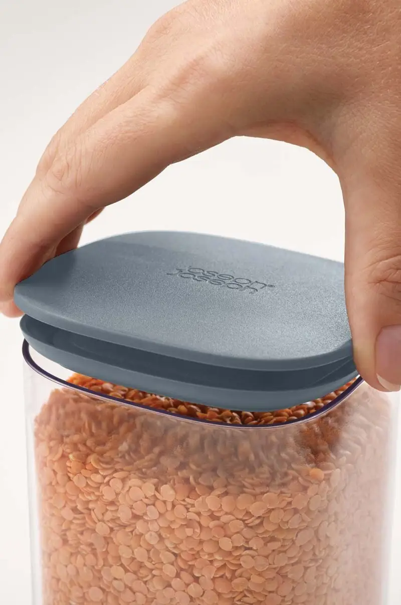 set contenitori portaoggetti con coperchio Podium™ pacco da 5 Transparente miniatura 3