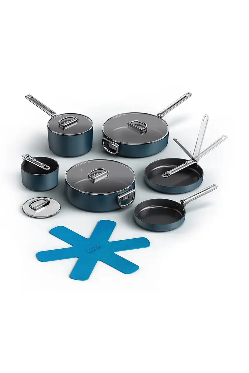 set di pentole con manici pieghevoli Space pacco da 6 Multicolore