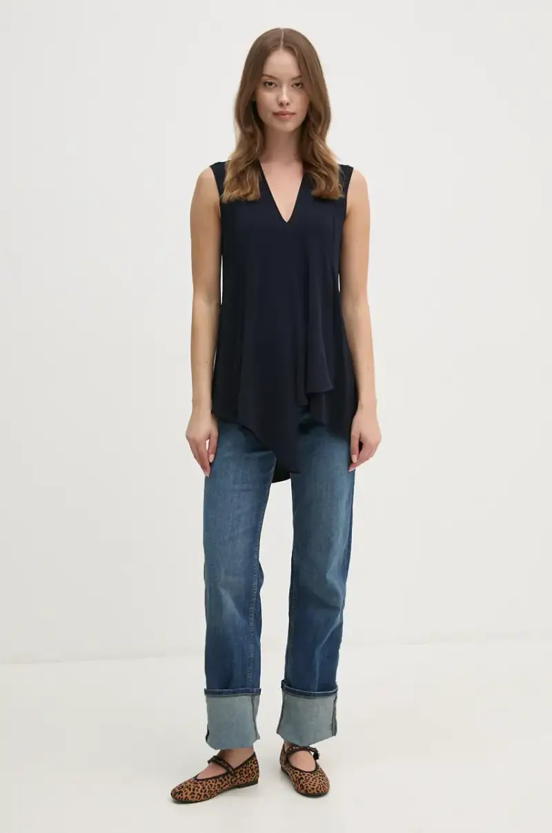 camicetta Blu navy miniatura 2