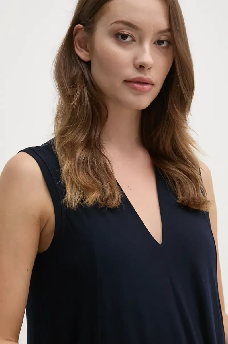 camicetta Blu navy miniatura 4