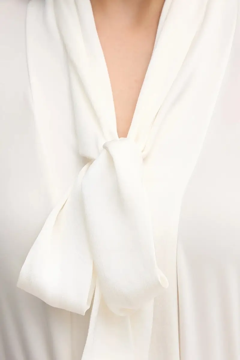 camicetta donna colore beige 253003 miniatura 5