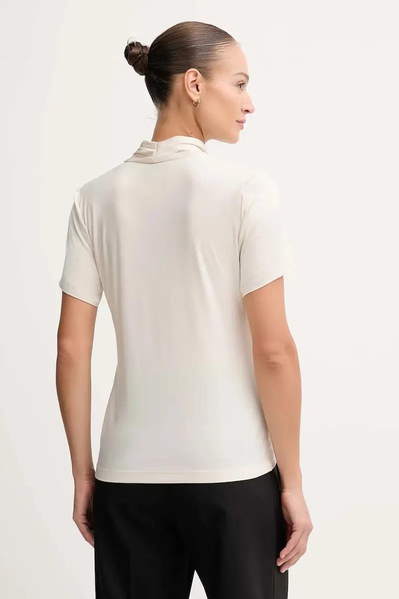 camicetta donna colore beige 253237F25 miniatura 3