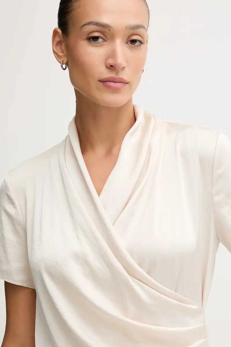 camicetta donna colore beige 253237F25 miniatura 4