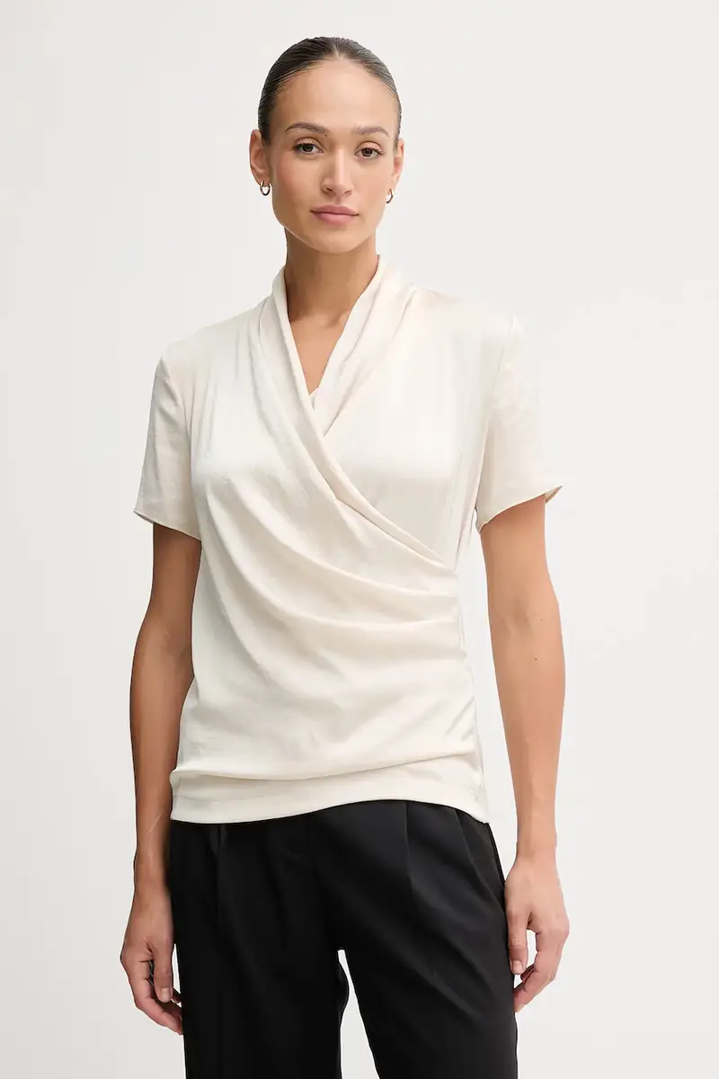 camicetta donna colore beige 253237F25