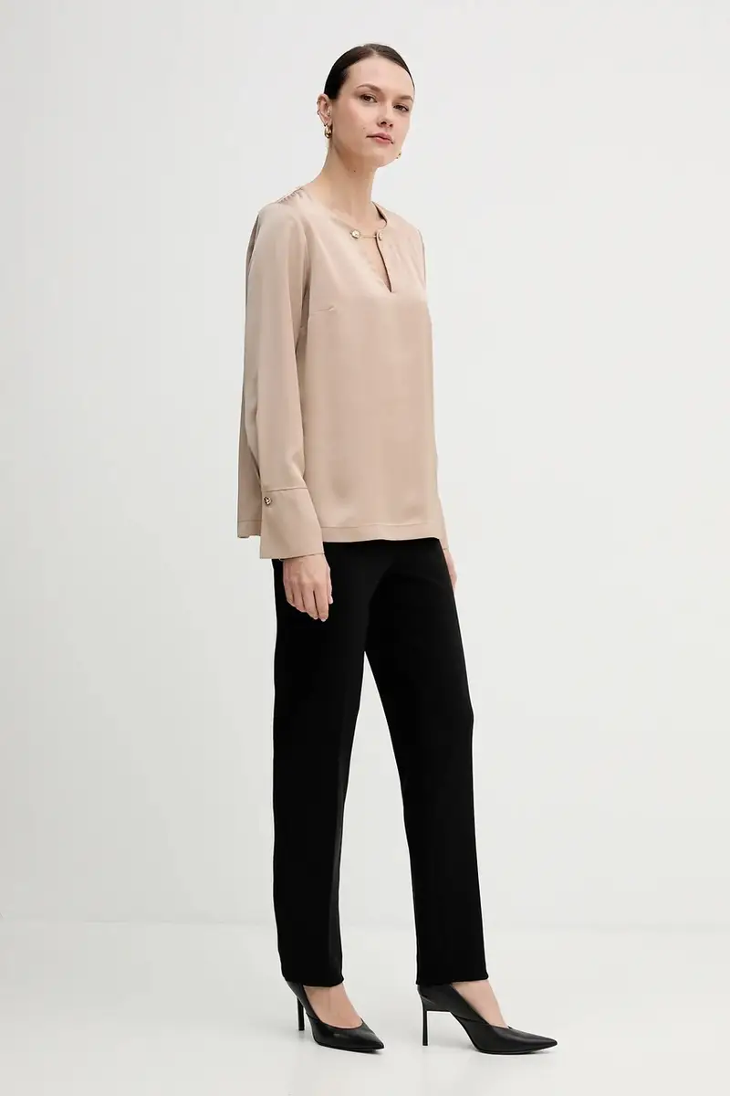 camicetta donna colore beige 254135 miniatura 2