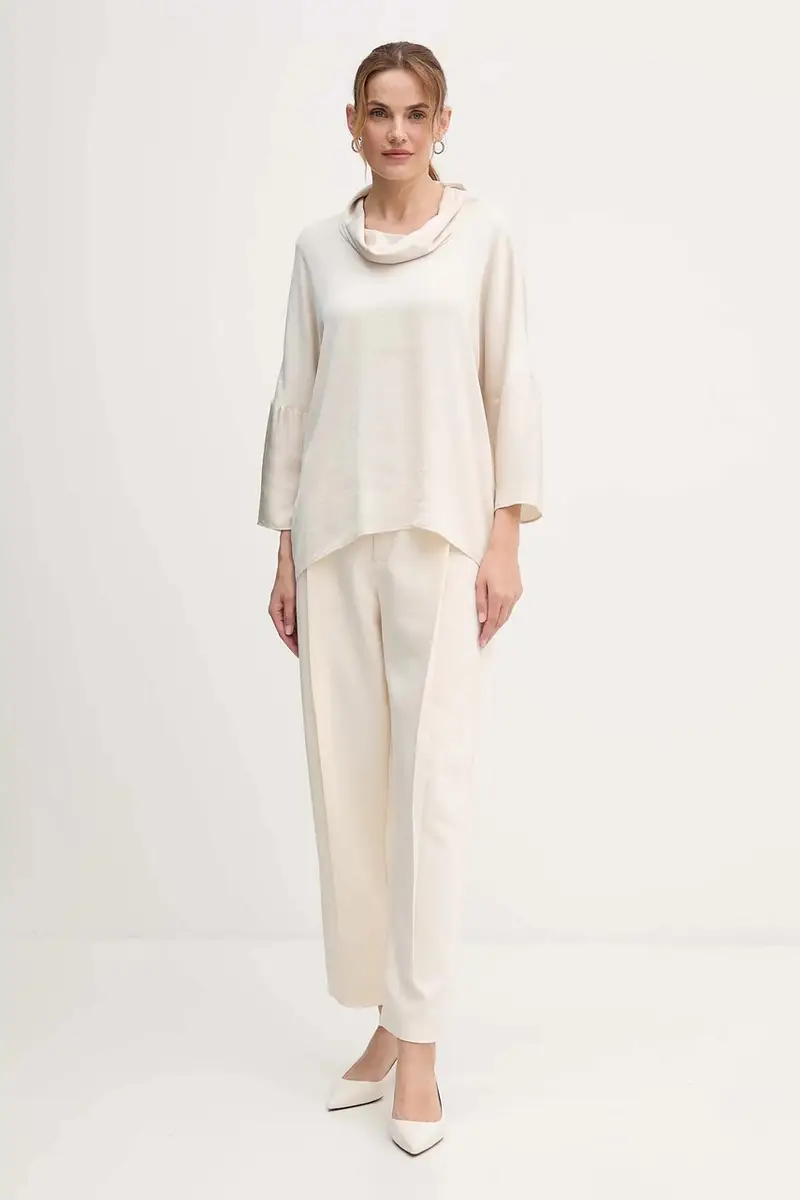 camicetta donna colore beige 254217 miniatura 2