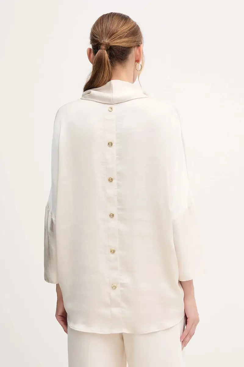 camicetta donna colore beige 254217 miniatura 3