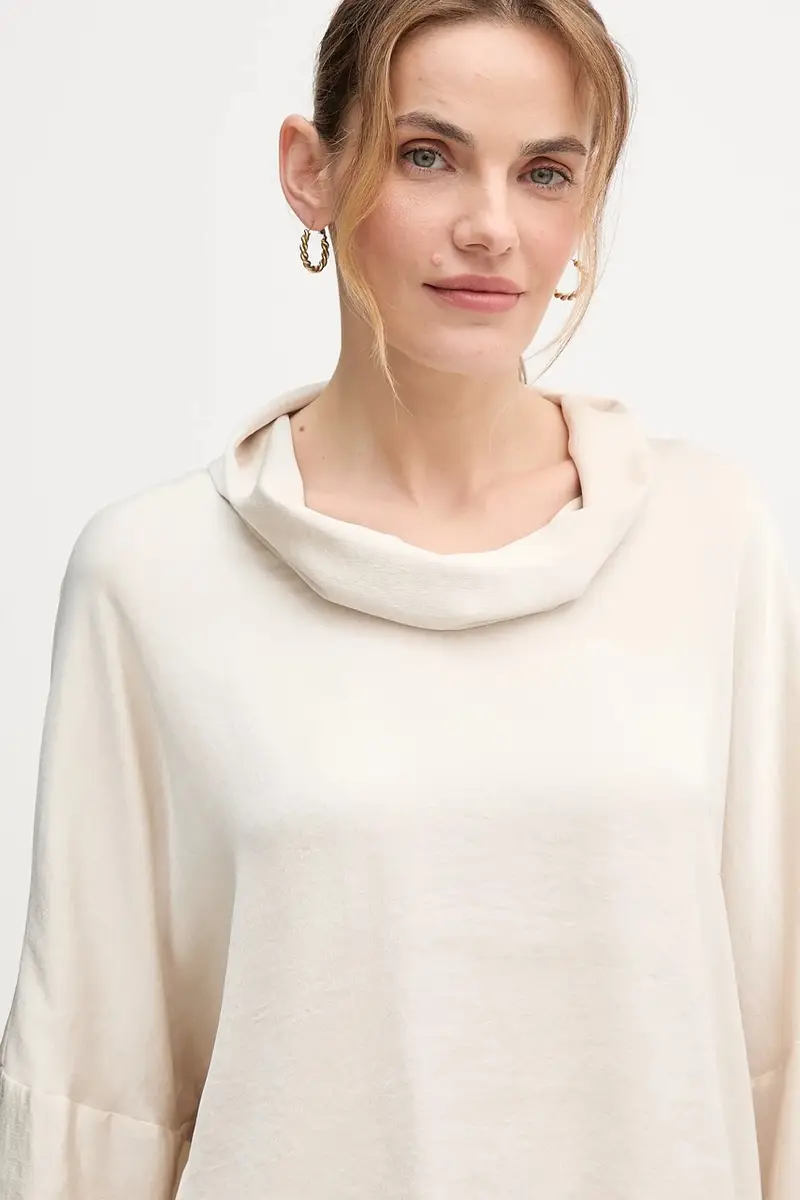 camicetta donna colore beige 254217 miniatura 4