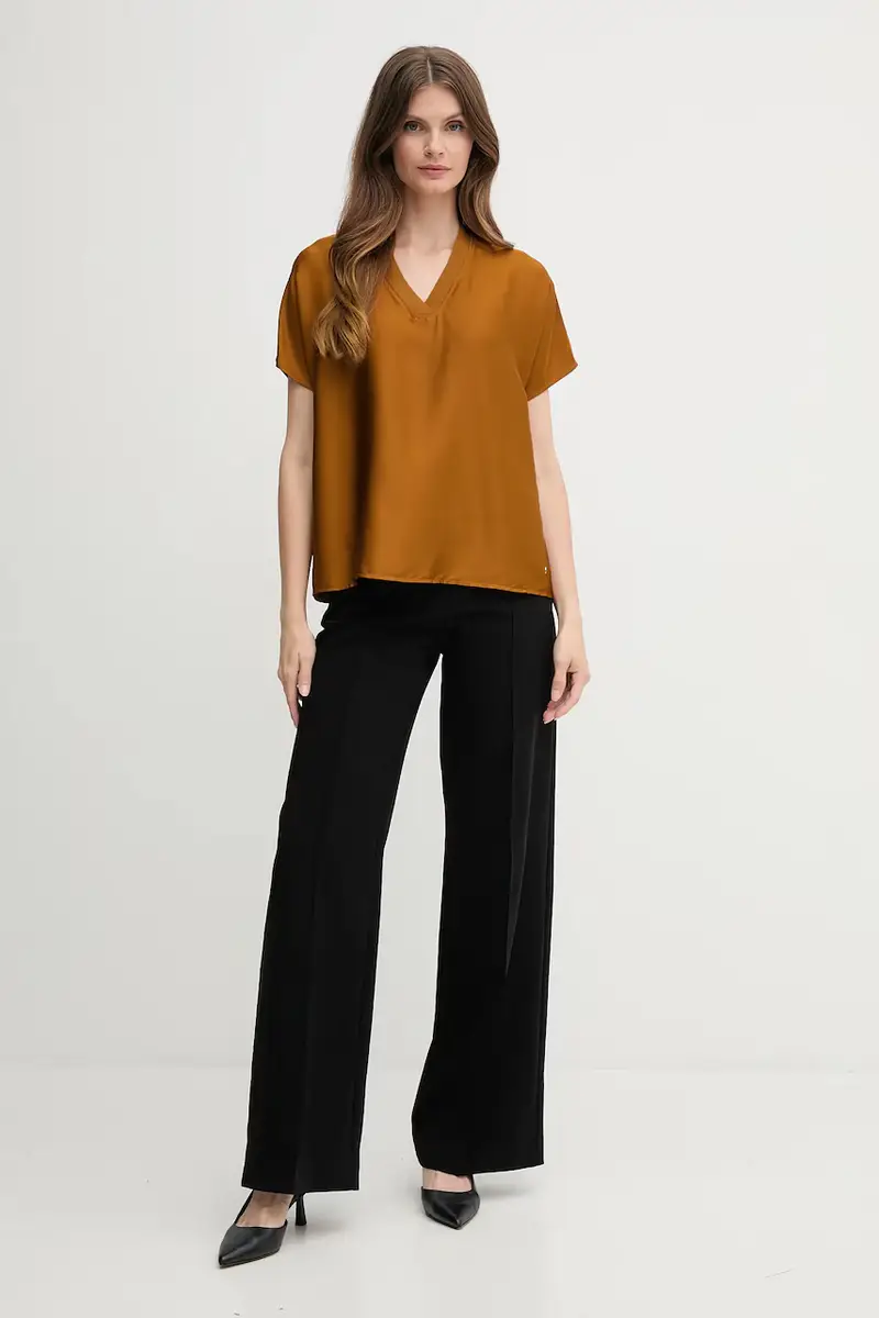 camicetta donna colore marrone 253921 miniatura 2