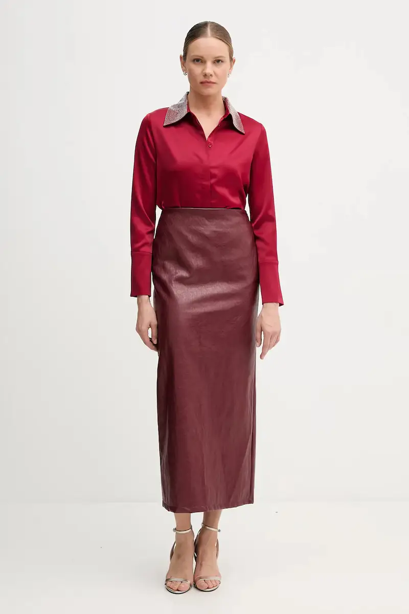 camicia donna colore granata 254926 miniatura 2