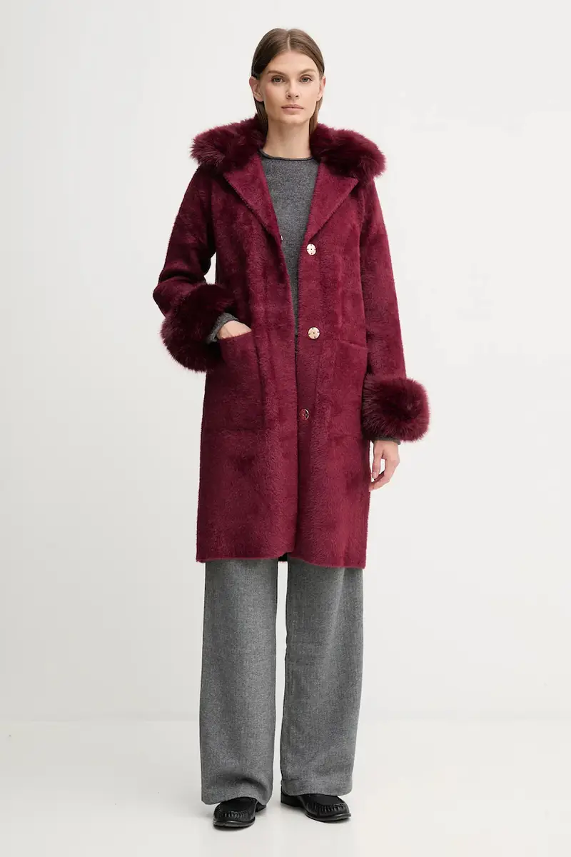 cappotto colore granata 243923F25 miniatura 2