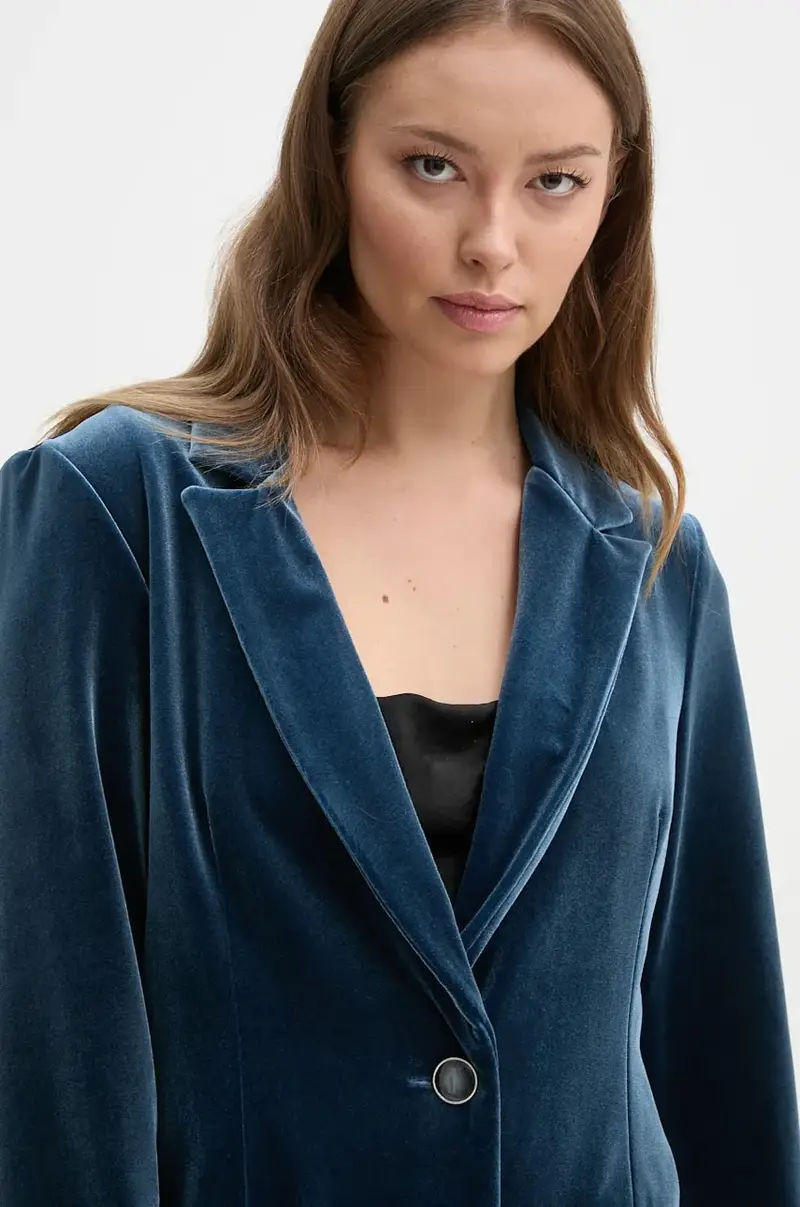 giacca in velluto colore blu navy 243286