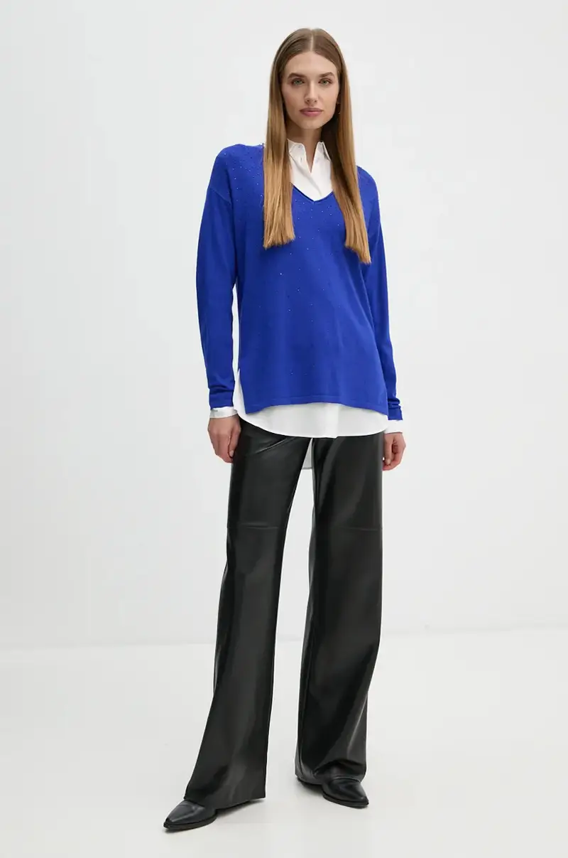 maglione Blu navy miniatura 2