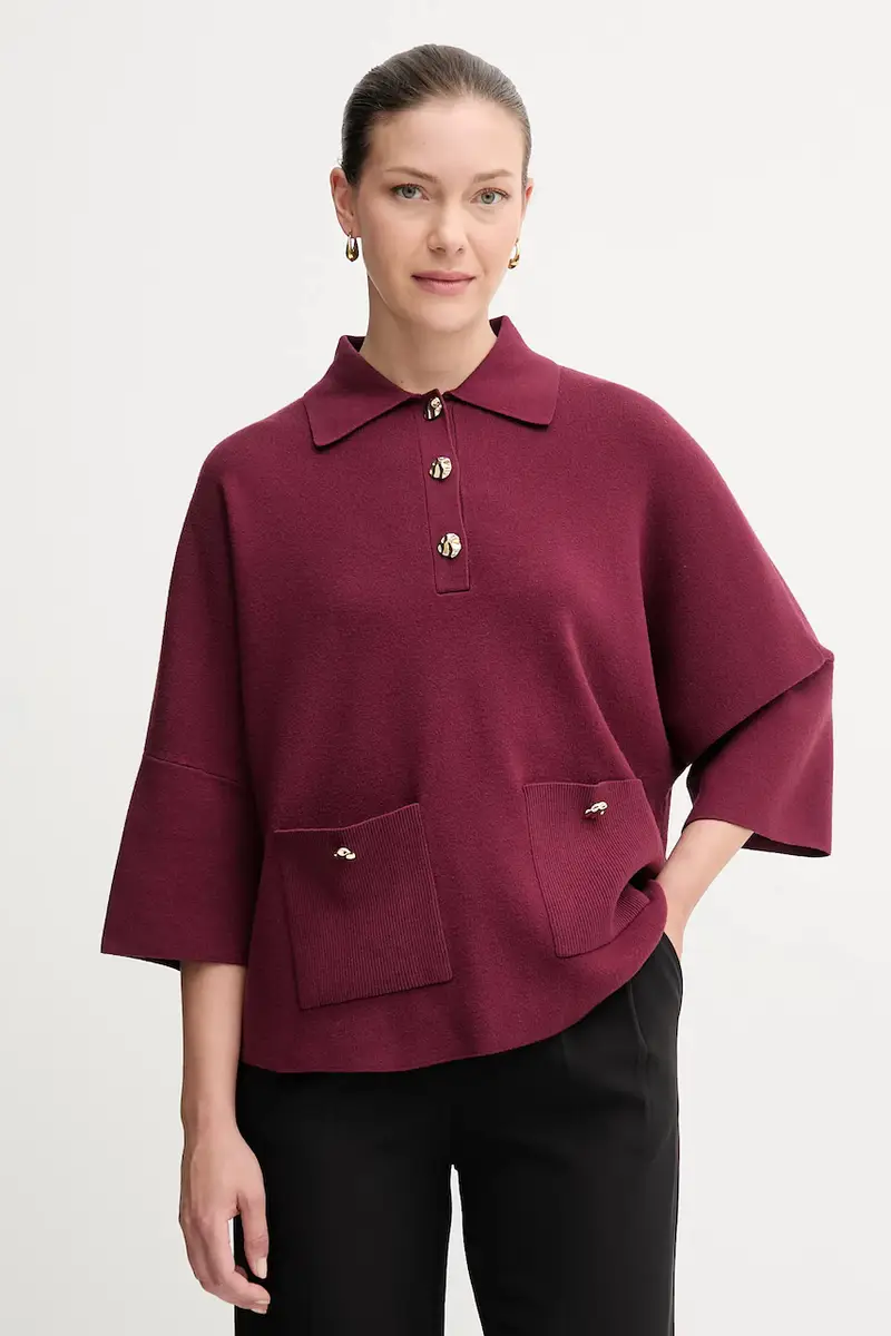 maglione donna colore granata 253962