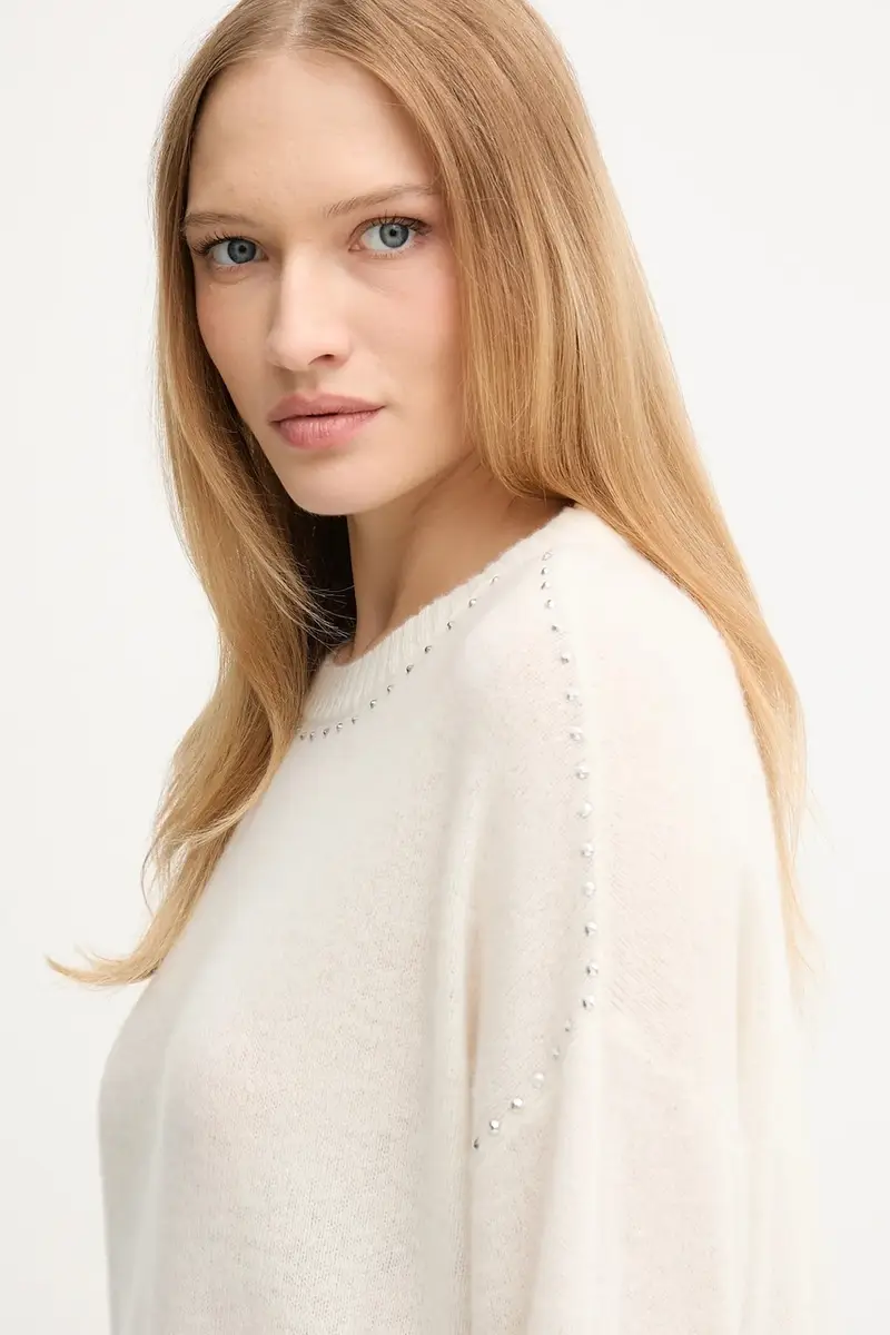 maglione in cachemirie donna colore beige 253980 miniatura 4