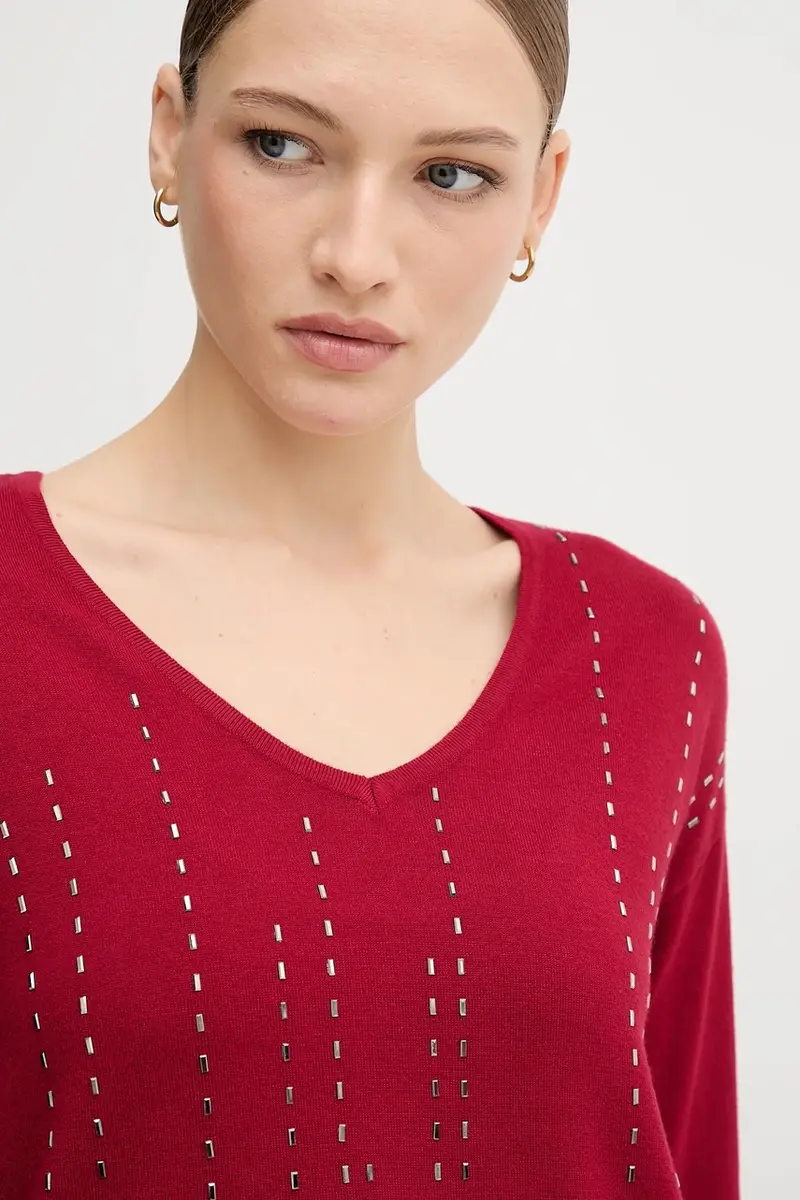 maglione misto seta colore granata 254966 miniatura 4