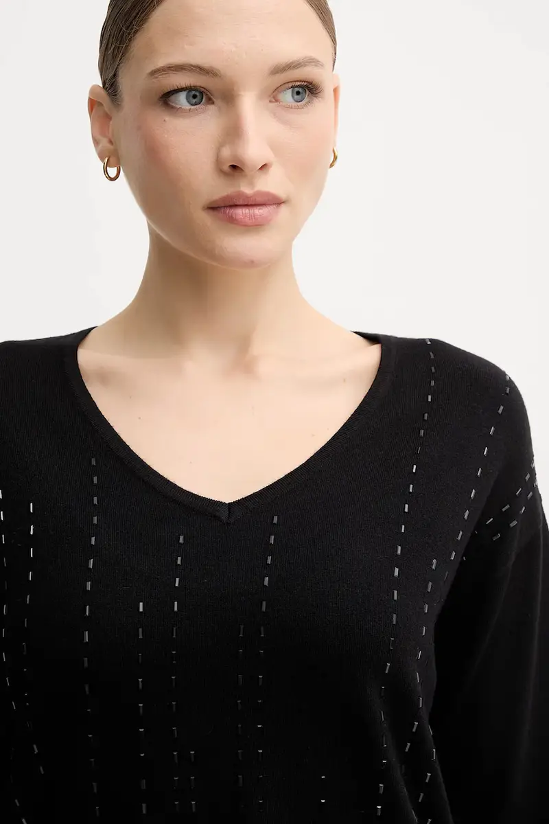 maglione misto seta colore nero 254966 miniatura 4