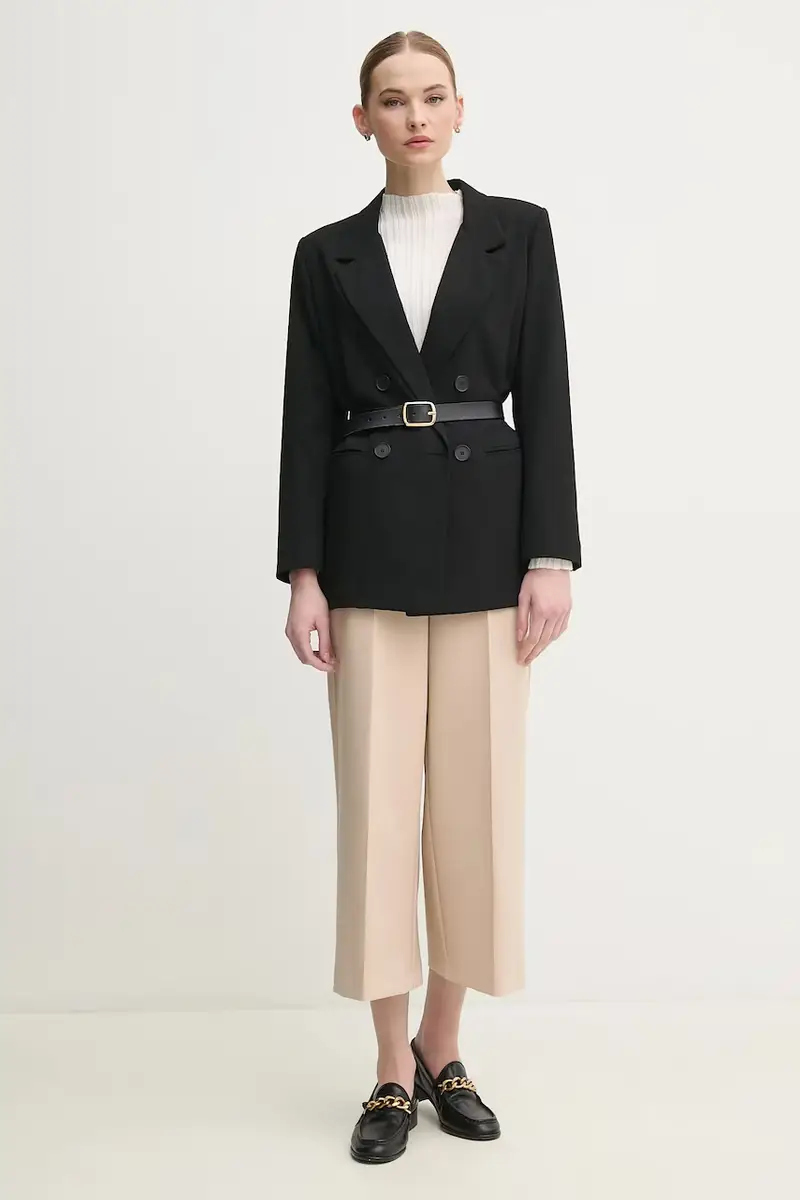 pantaloni donna colore beige 251265 miniatura 2