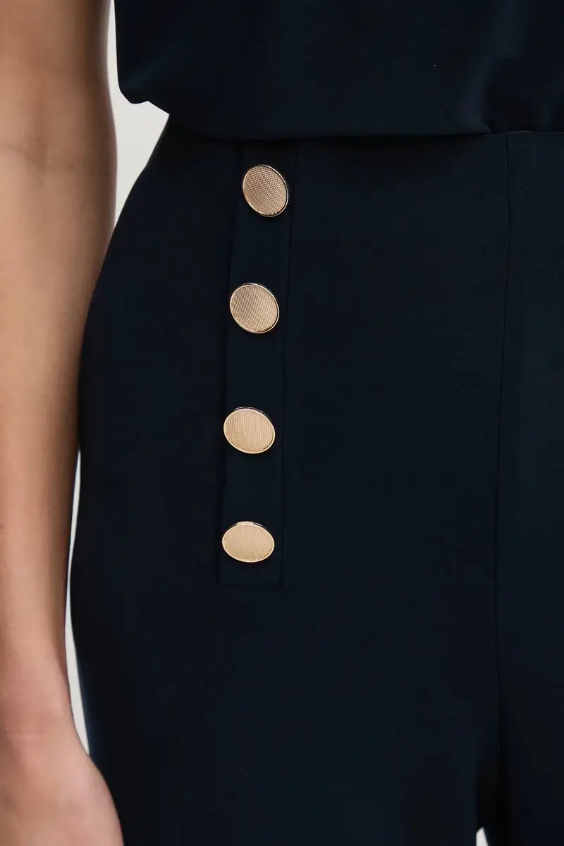 pantaloni donna colore blu navy 251028 miniatura 4