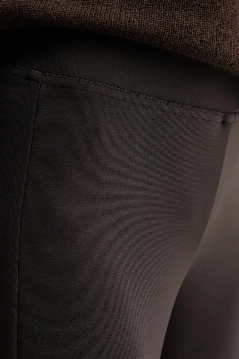 pantaloni donna colore marrone 153088F25 miniatura 4