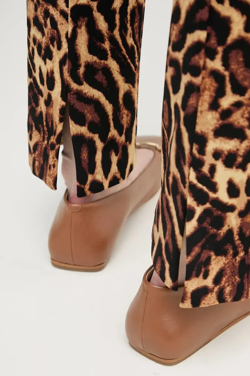 pantaloni donna colore marrone 253269 miniatura 4