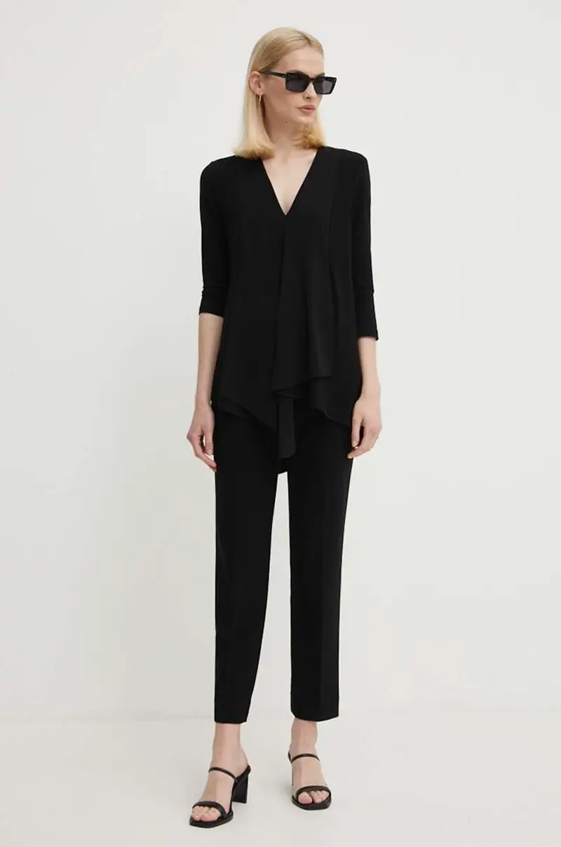 pantaloni donna colore nero 143105 miniatura 2