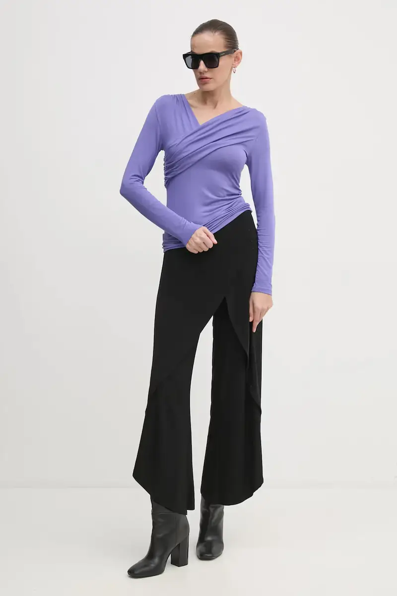 pantaloni donna colore nero 211494 miniatura 2