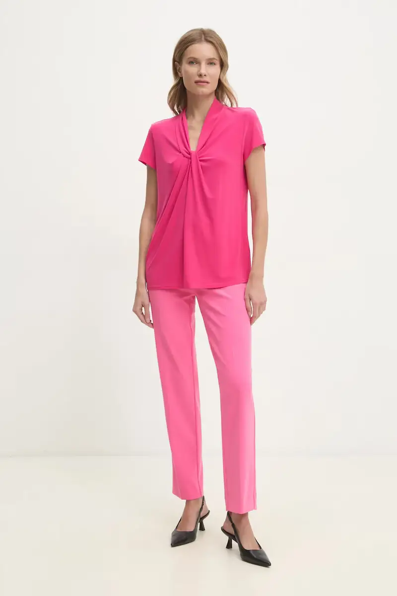 pantaloni donna colore rosa 143105S25 miniatura 2