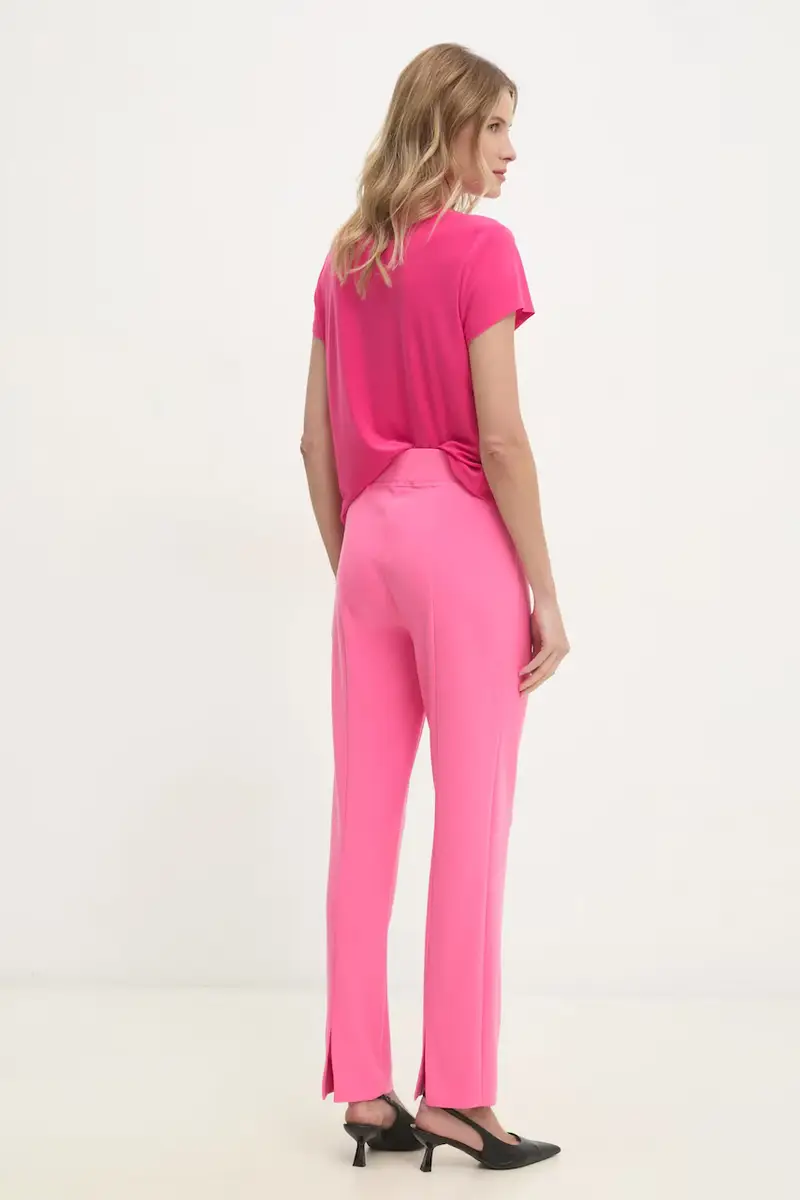pantaloni donna colore rosa 143105S25 miniatura 3