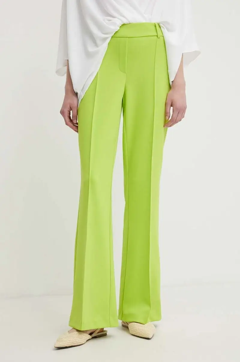 pantaloni donna colore verde 241248