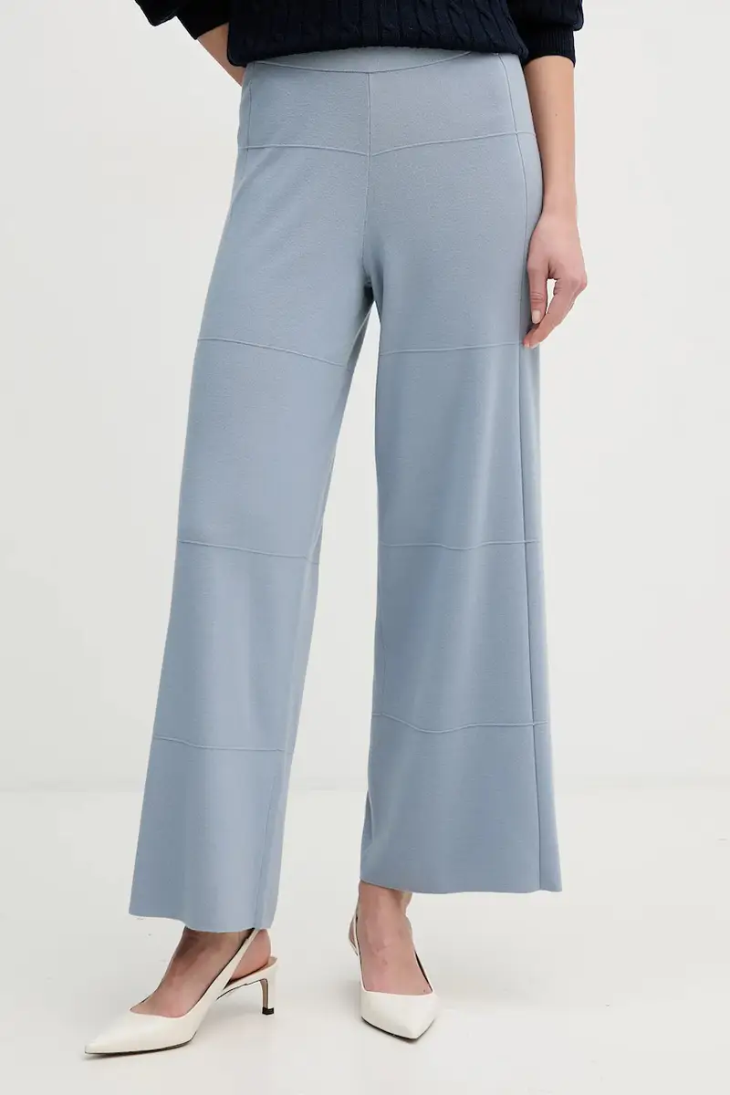 pantaloni in seta Blu