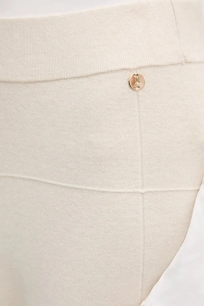 pantaloni in seta donna colore beige 261982 miniatura 4