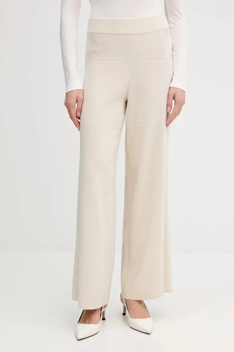 pantaloni in seta donna colore beige 261982
