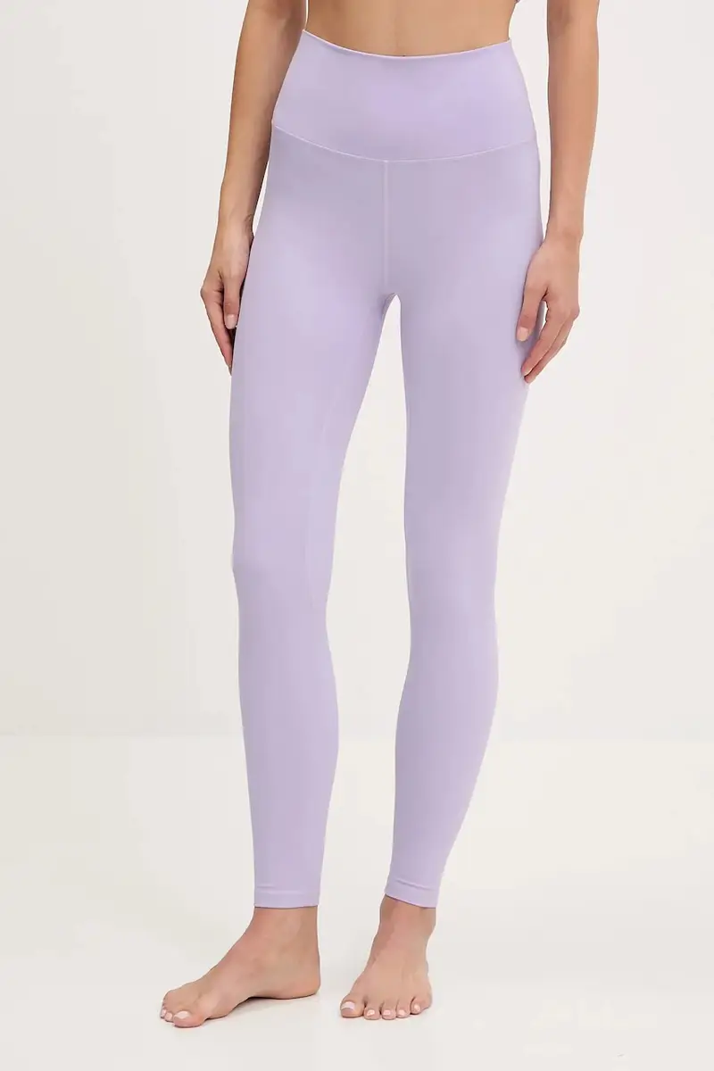 leggings per joga Unity Ease colore nero Violetto
