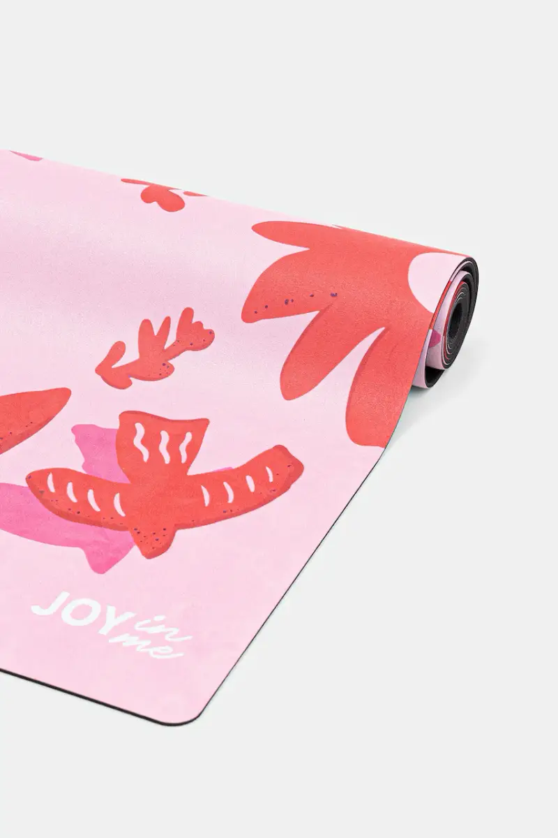 tappetino joga Mata FLOW Coated Flower Bomb colore rosa FLOW Coated 3mm miniatura 3