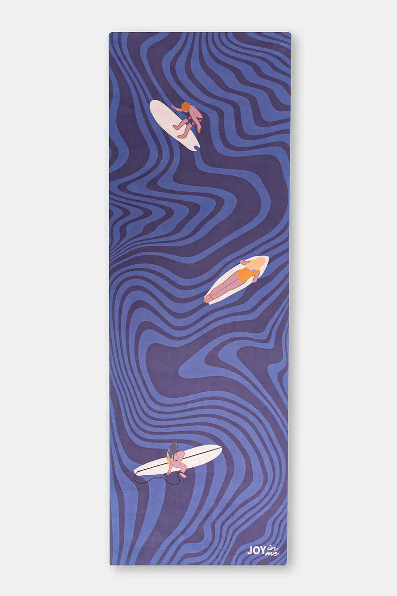 tappetino joga Mata FLOW Coated Surf Life Blu