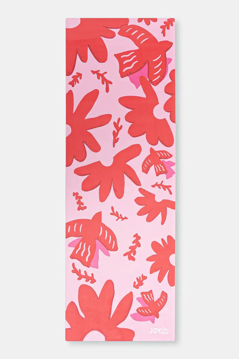 tappetino joga Mata FLOW Nano Flower Bomb colore rosa FLOW Nano 1mm
