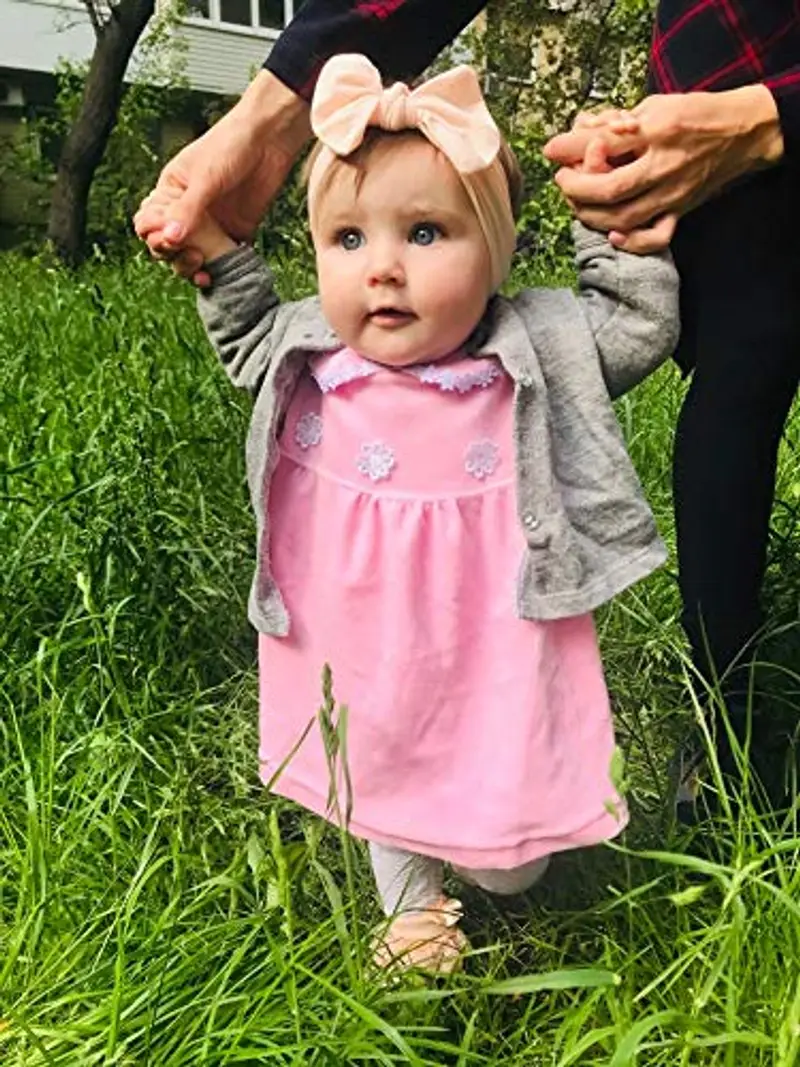 JOYOYO 12 Pezzi Fascia Capelli Neonata Fiocchi per Capelli Fasce Capelli Bambina, Super elastici Fasce Capelli Neonata Bimba miniatura 2