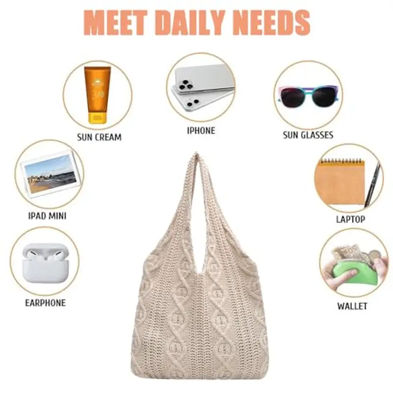 JSTHHTT Borsa a tracolla Donna Beige 1604147 miniatura 3