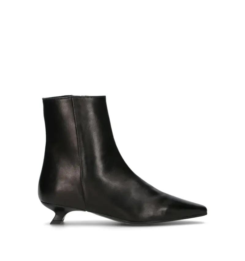 Tronchetto donna nero in pelle Vario