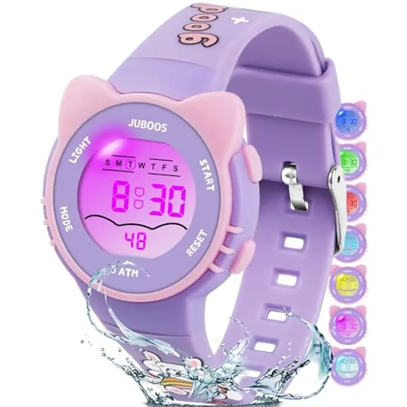 JUBOOS Orologio Bambina Luci Colorate